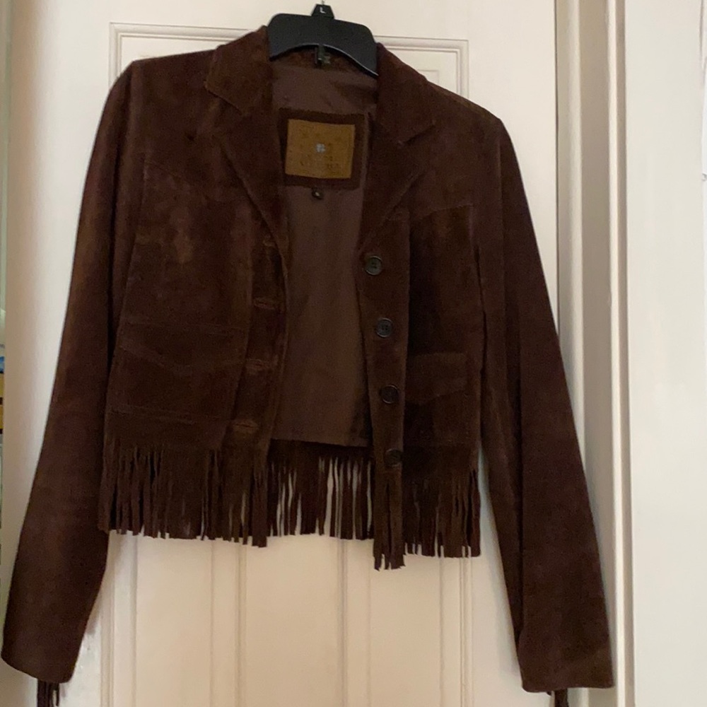 COPY - Lucky suede leather fringe jacket